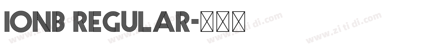 IONB Regular字体转换